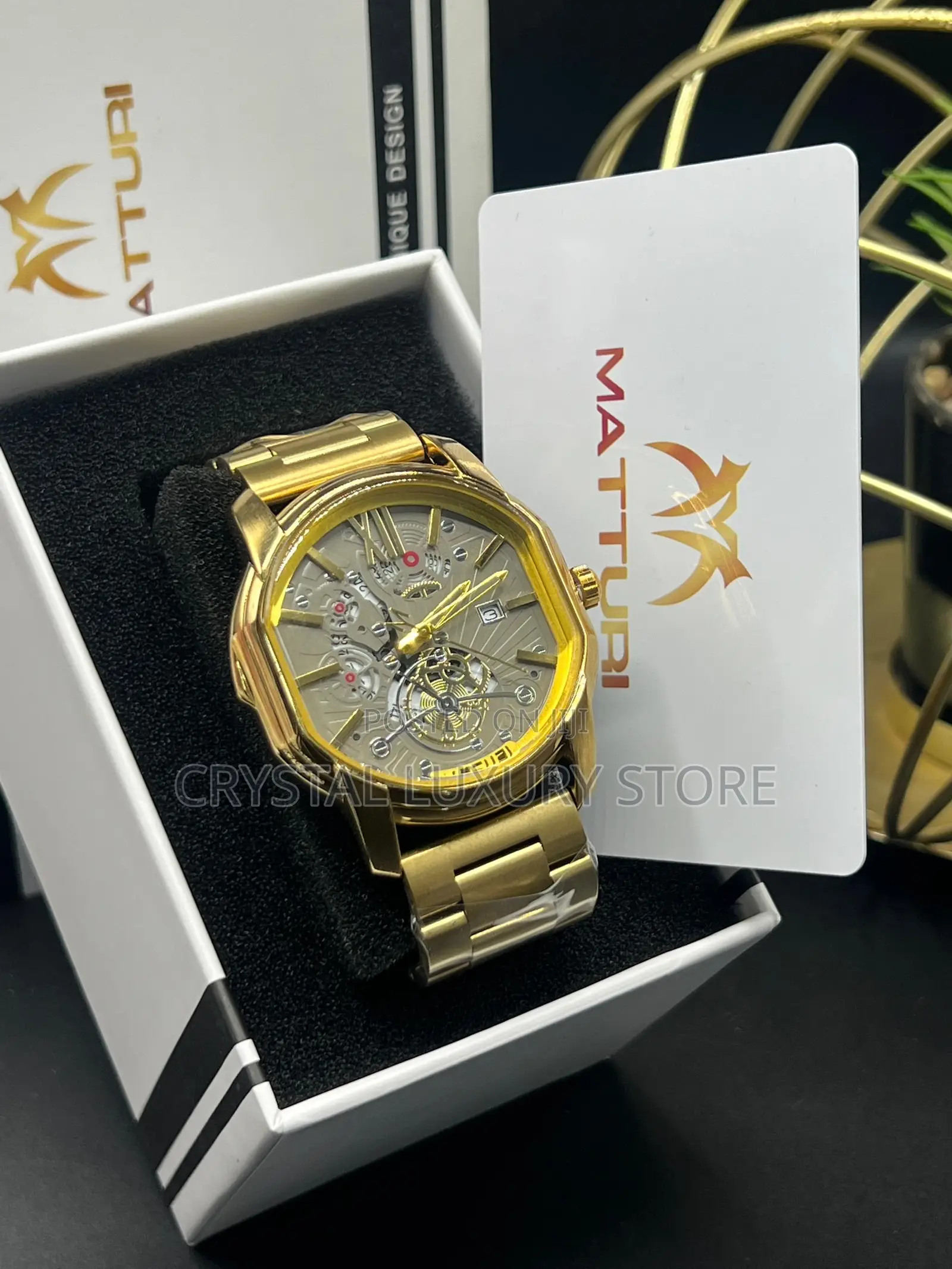 Matturi Quality Men Chain Strap Wristwatch