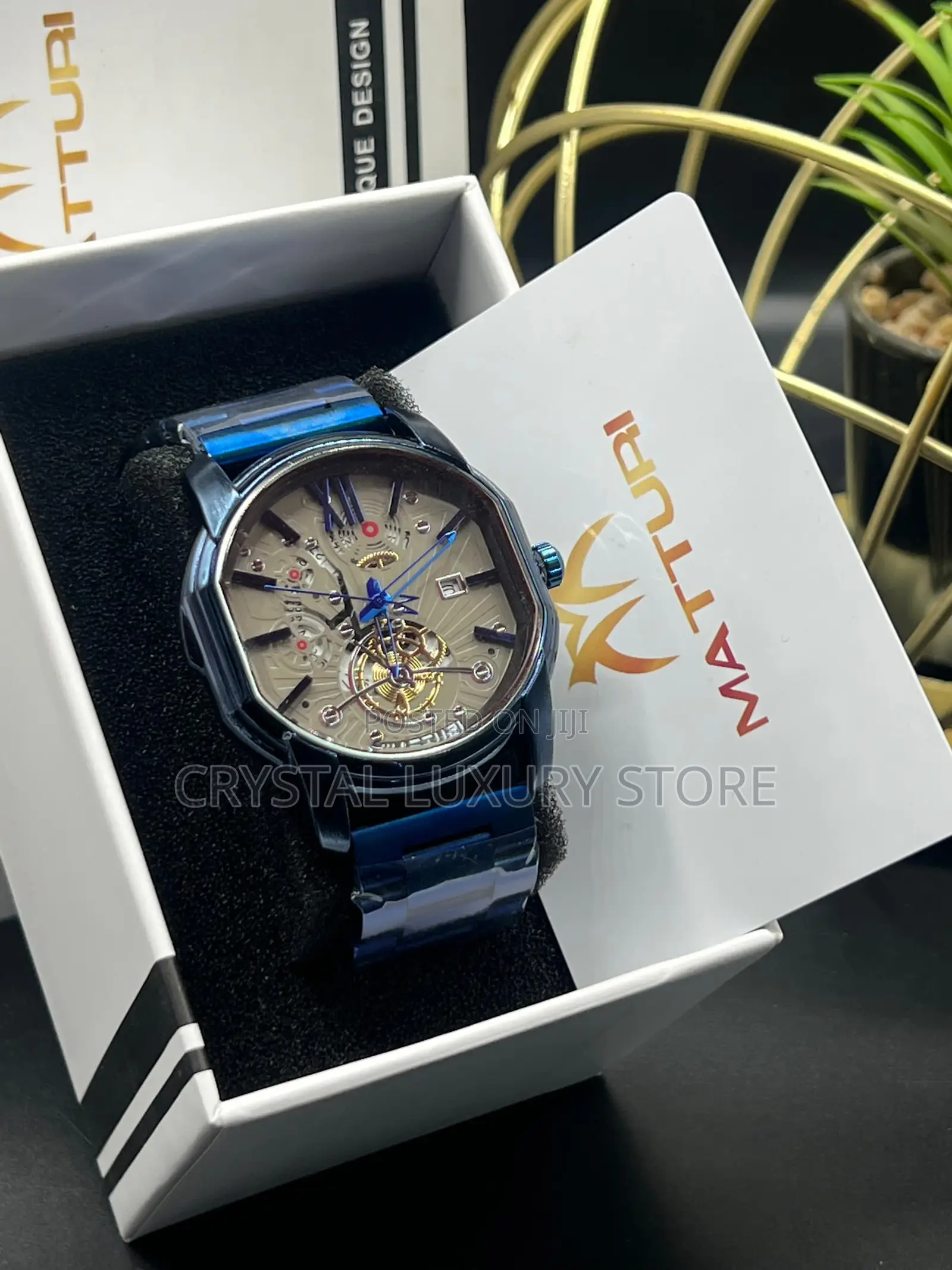 Matturi Quality Men Chain Strap Wristwatch