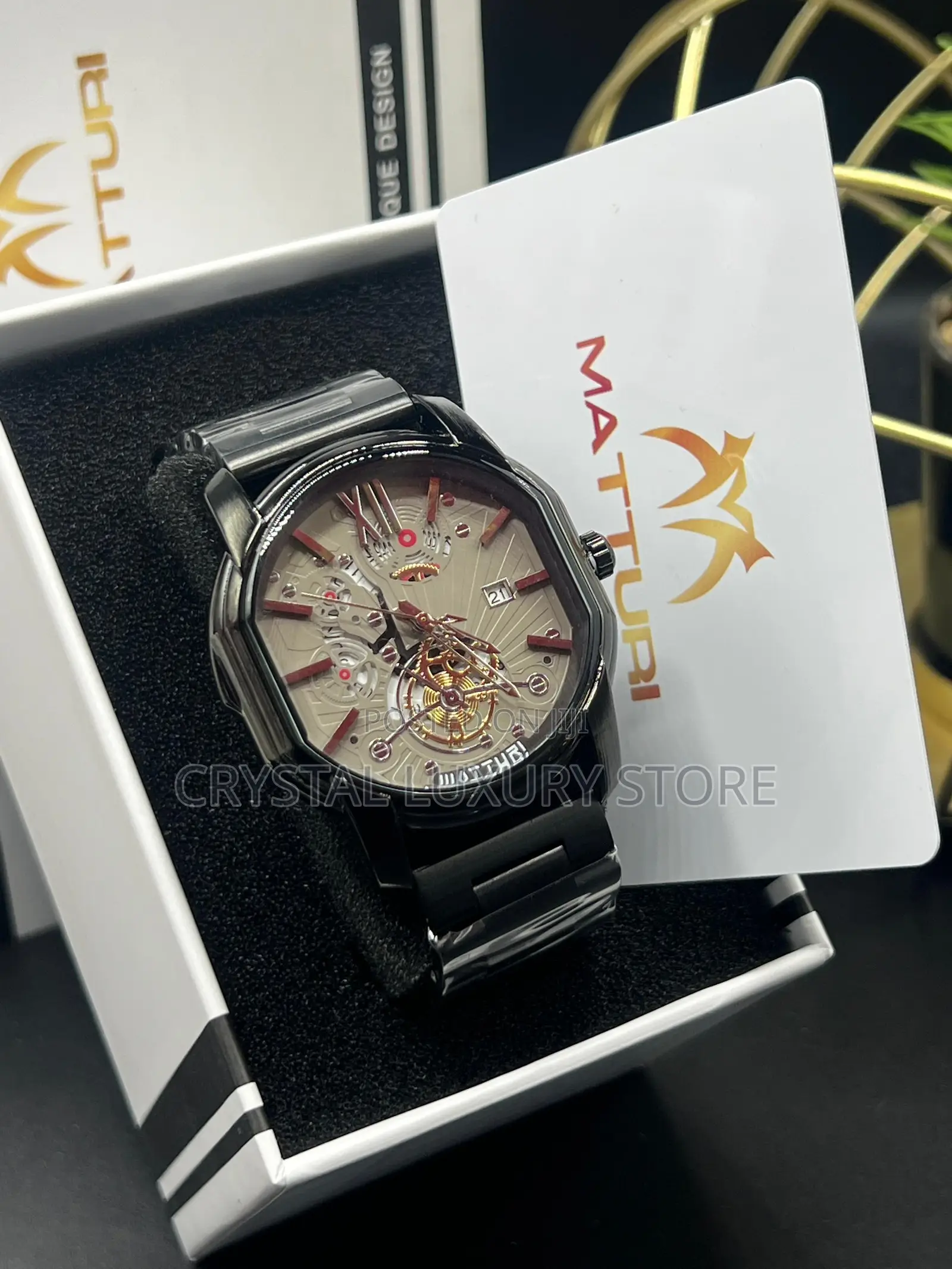 Matturi Quality Men Chain Strap Wristwatch