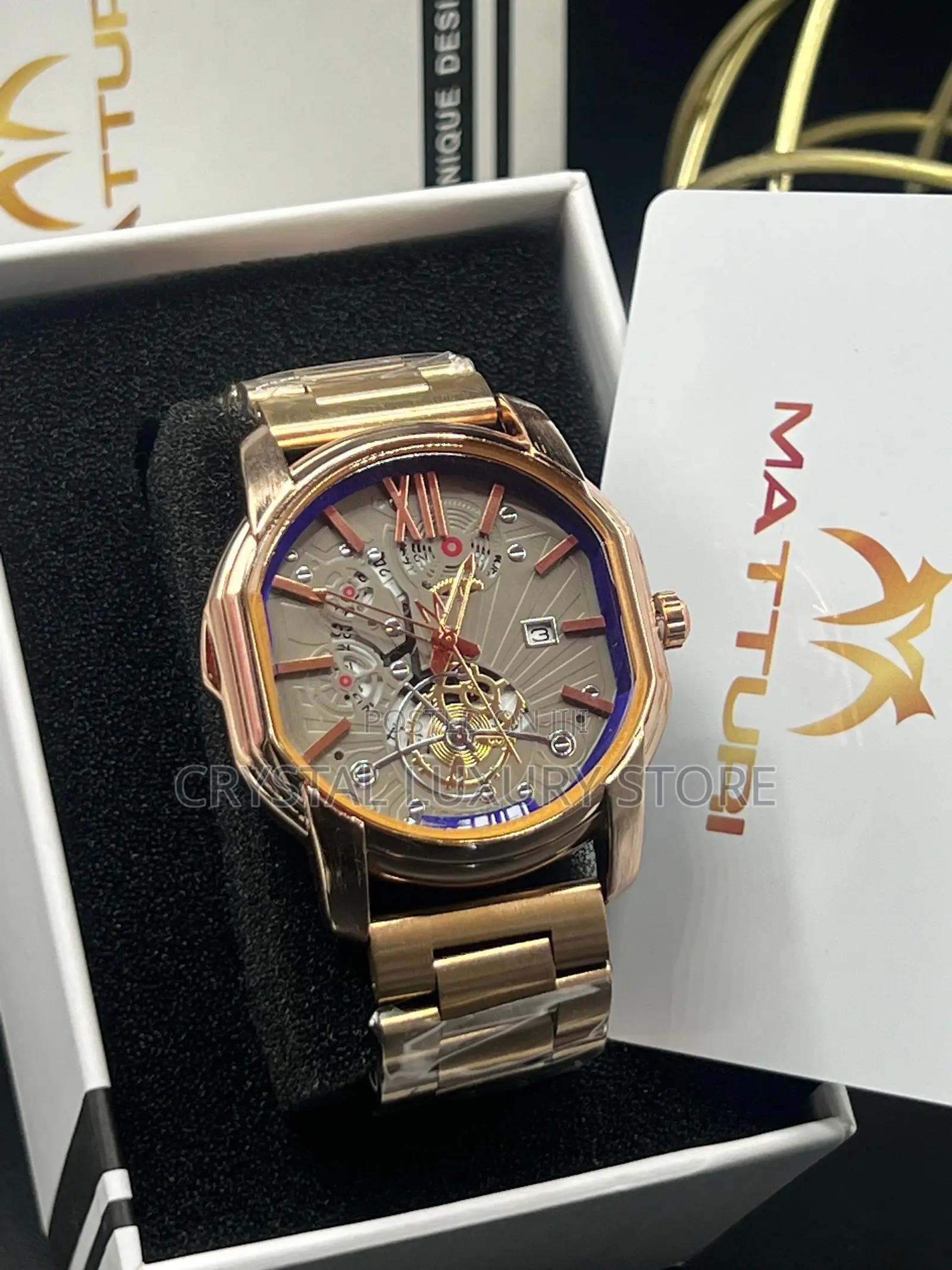 Matturi Quality Men Chain Strap Wristwatch