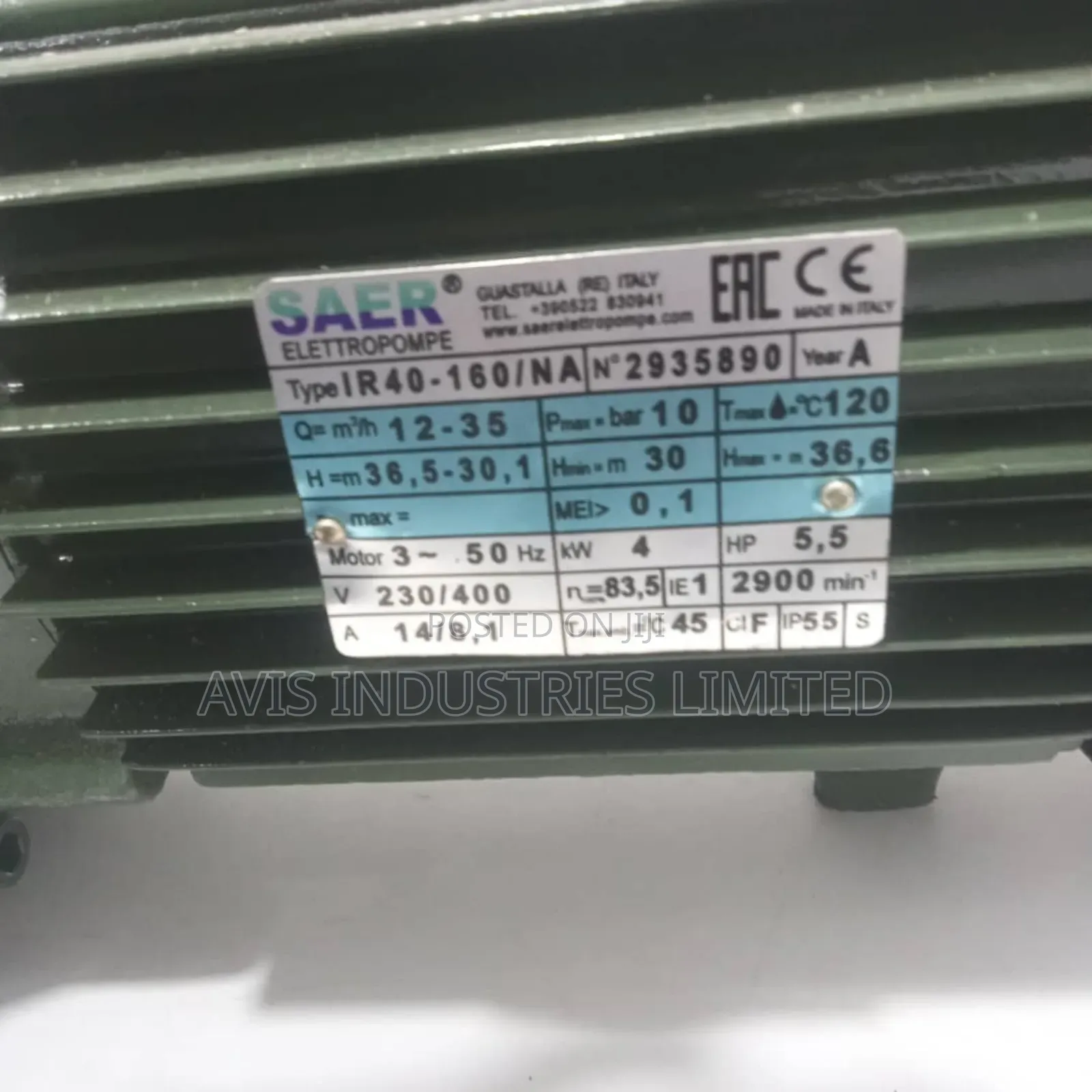 Saer Pumping Machine 5.5hp