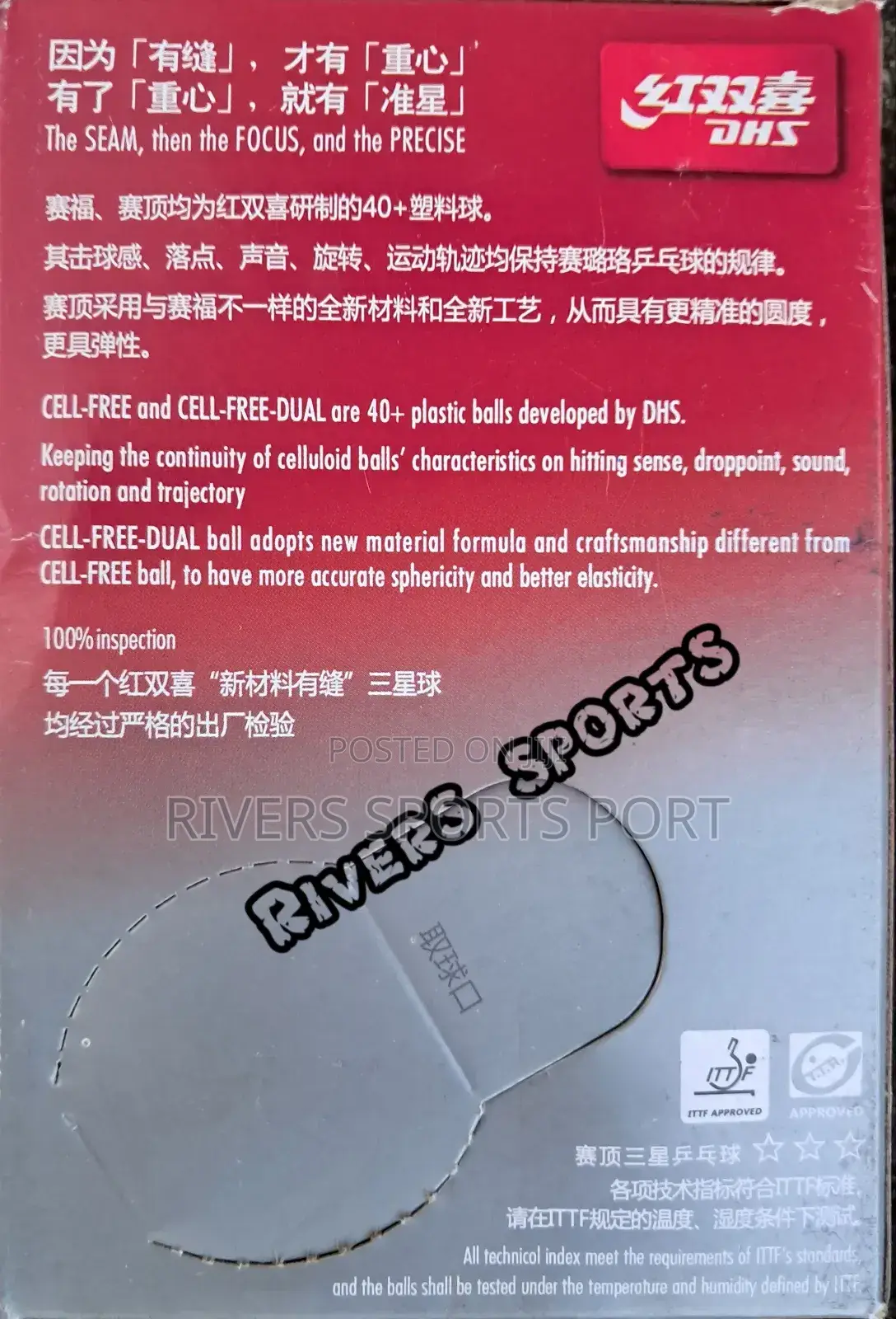 Heavy Duty 6in1 DHS D40+ Professional Table Tennis Ball