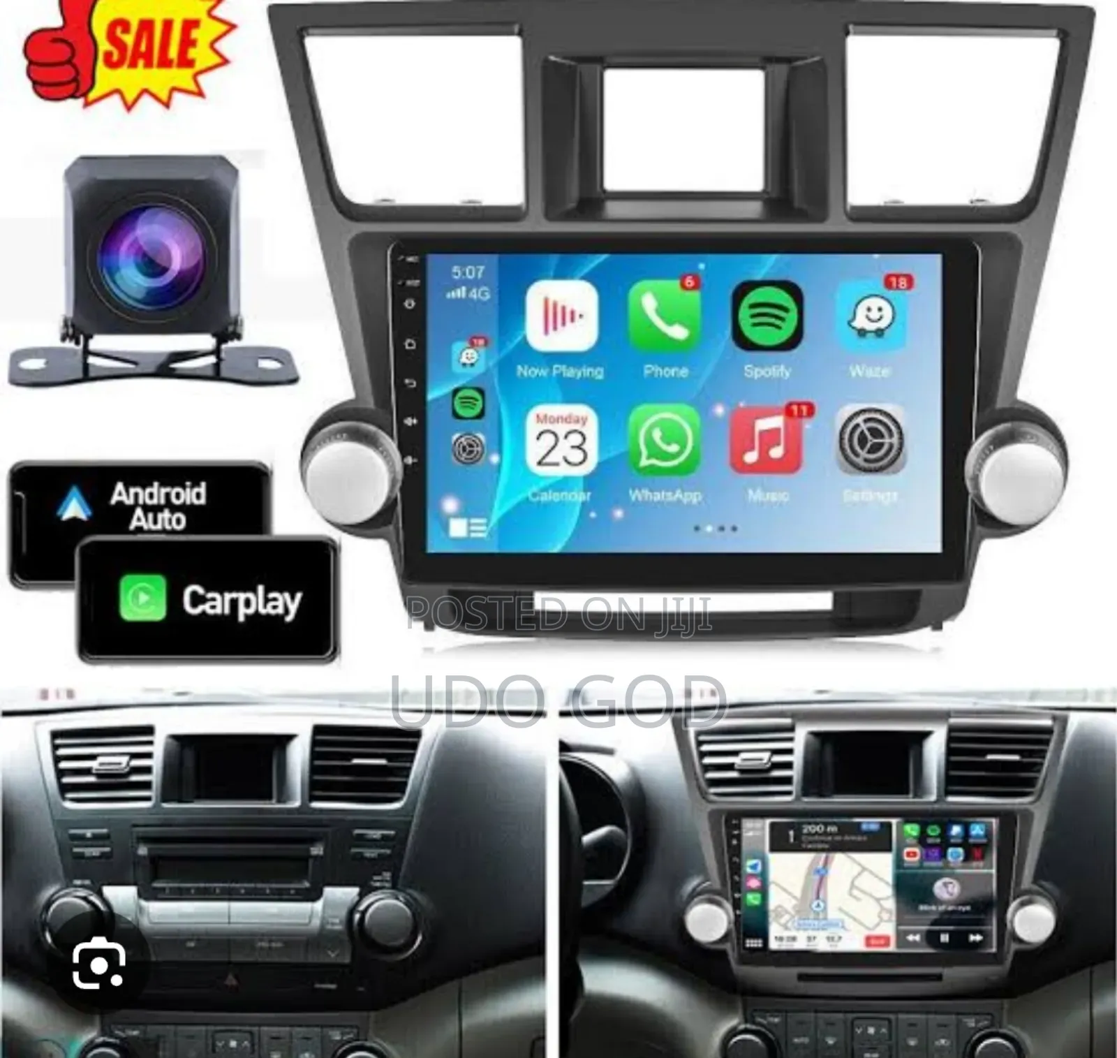 Toyota Highlander 2010 Android Apple Car Play