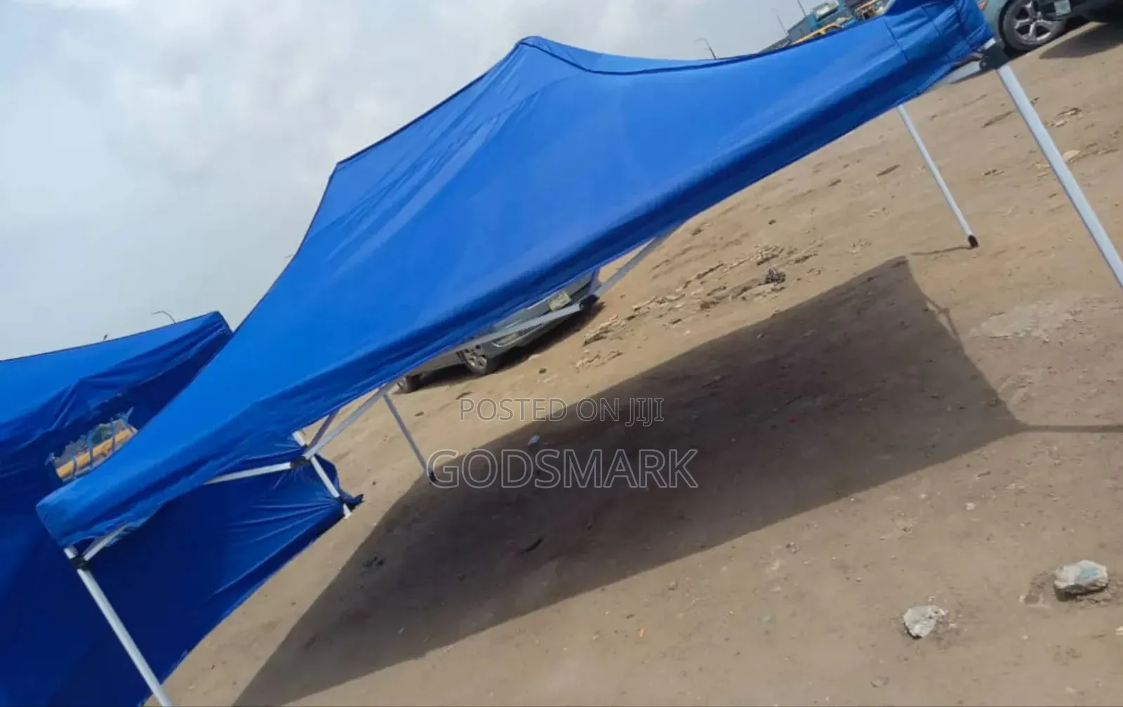 Imported Foldable Canopy 10 by 15 Feet in White Pole