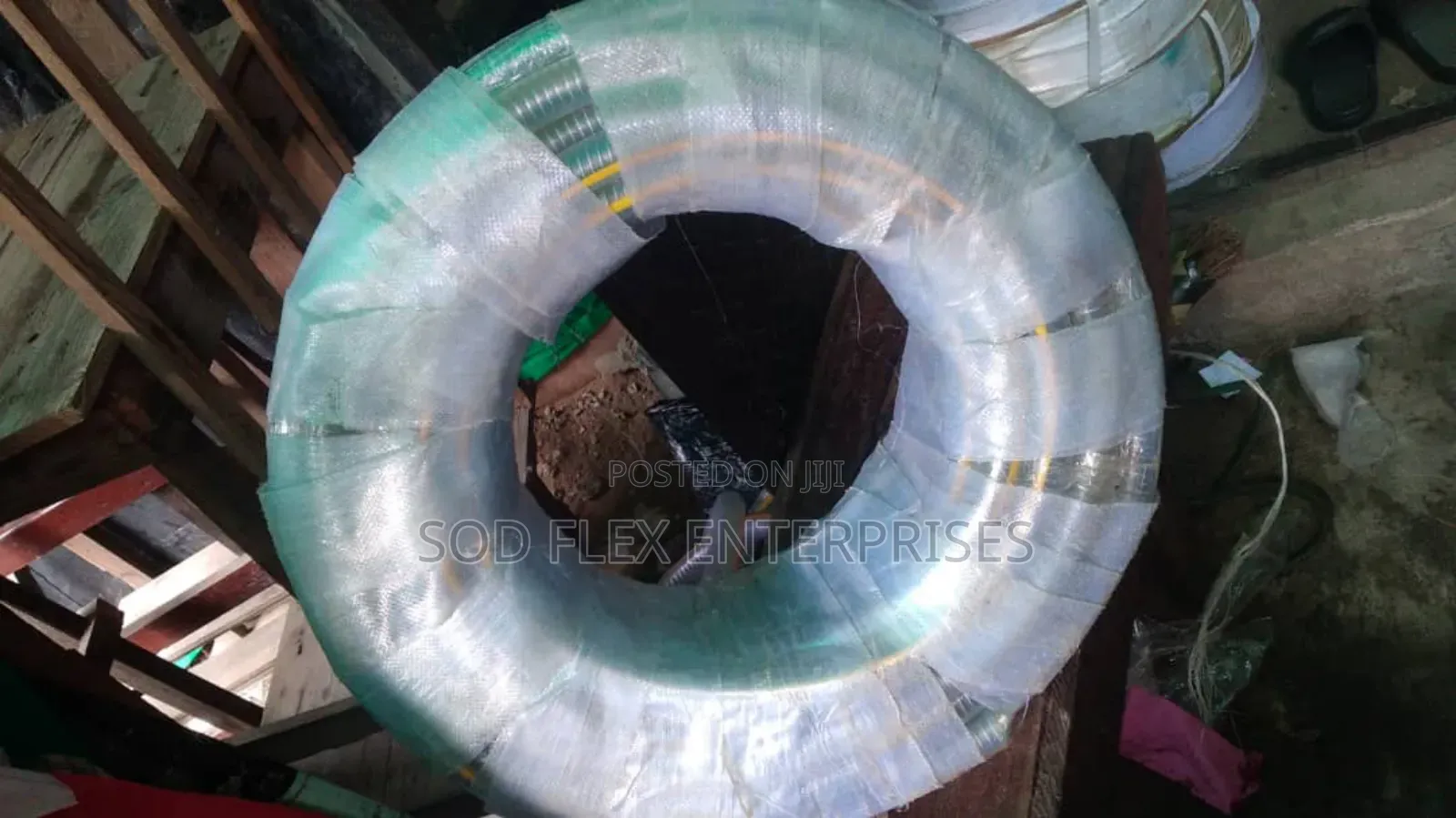 1" Transparent Wire Hose Per Roll Is 50 Yards