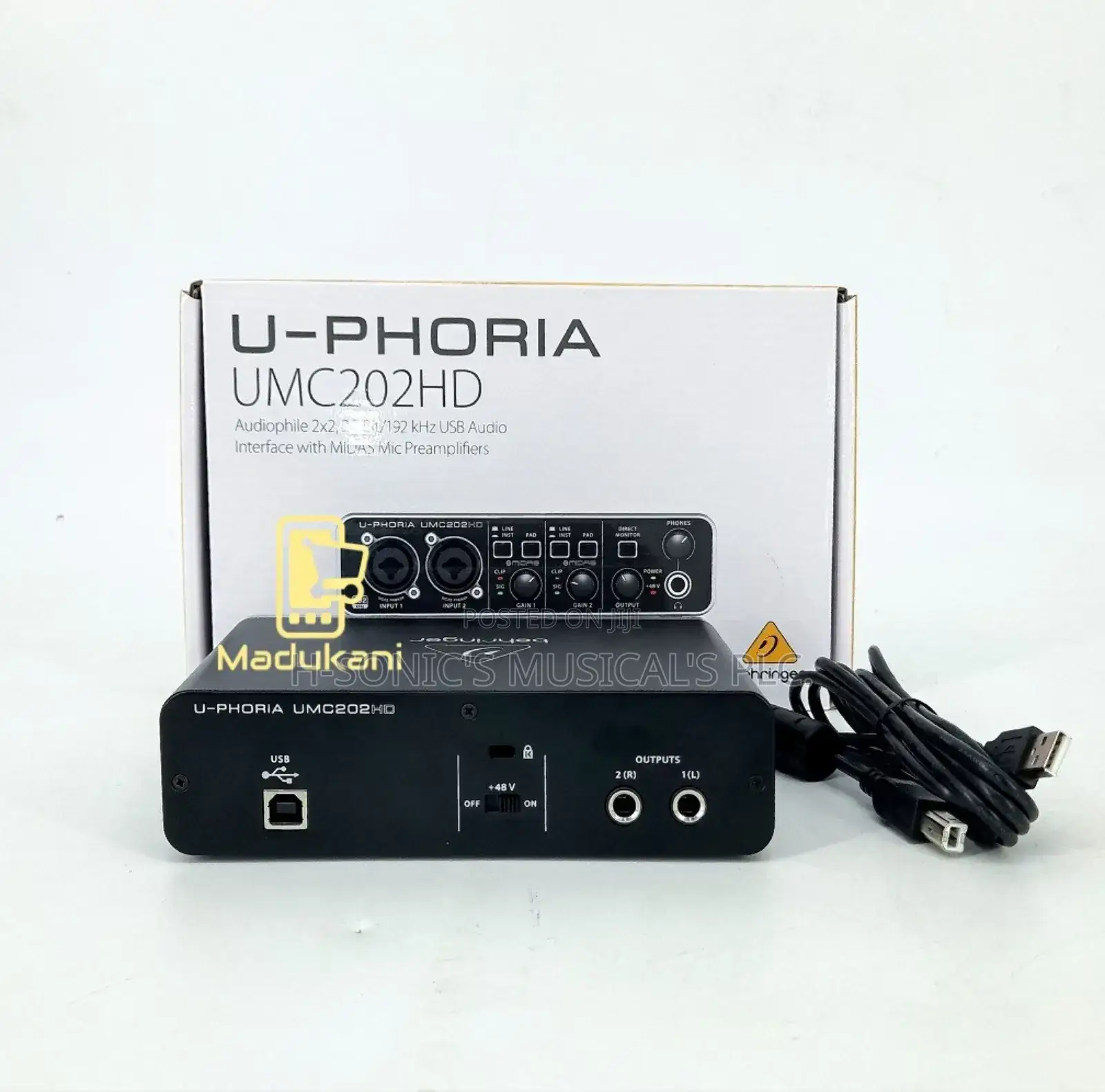 Behringer U-Phoria Umc-202hd Soundcard
