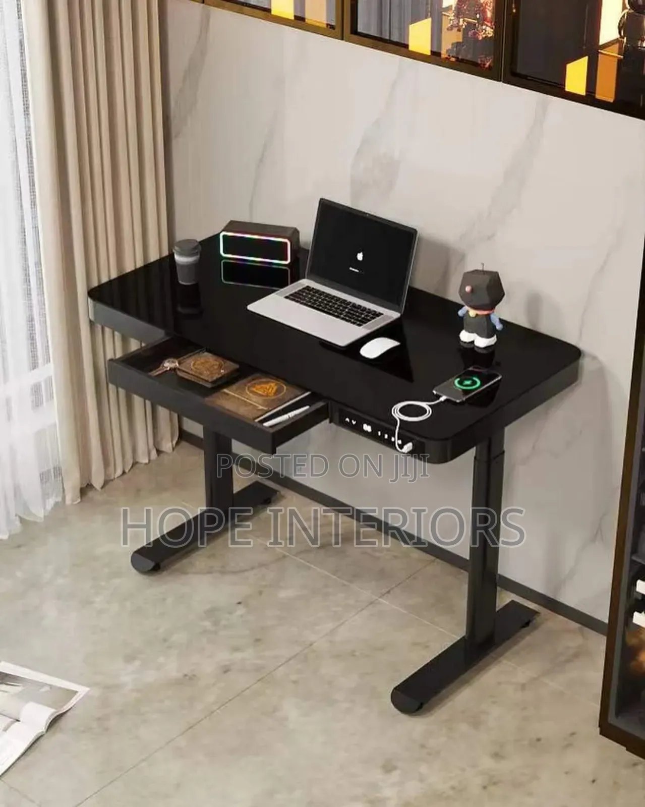 Adjustable Height Desk Hard Touch