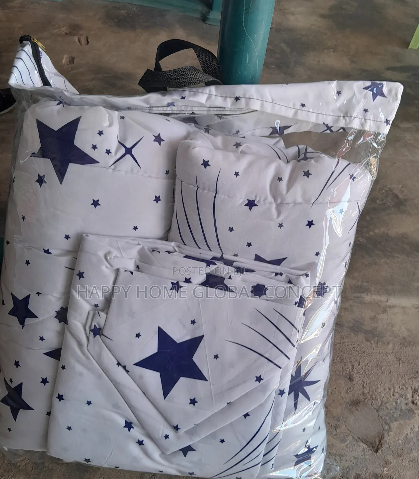 Blue Star Bedsheet and Duvet Set