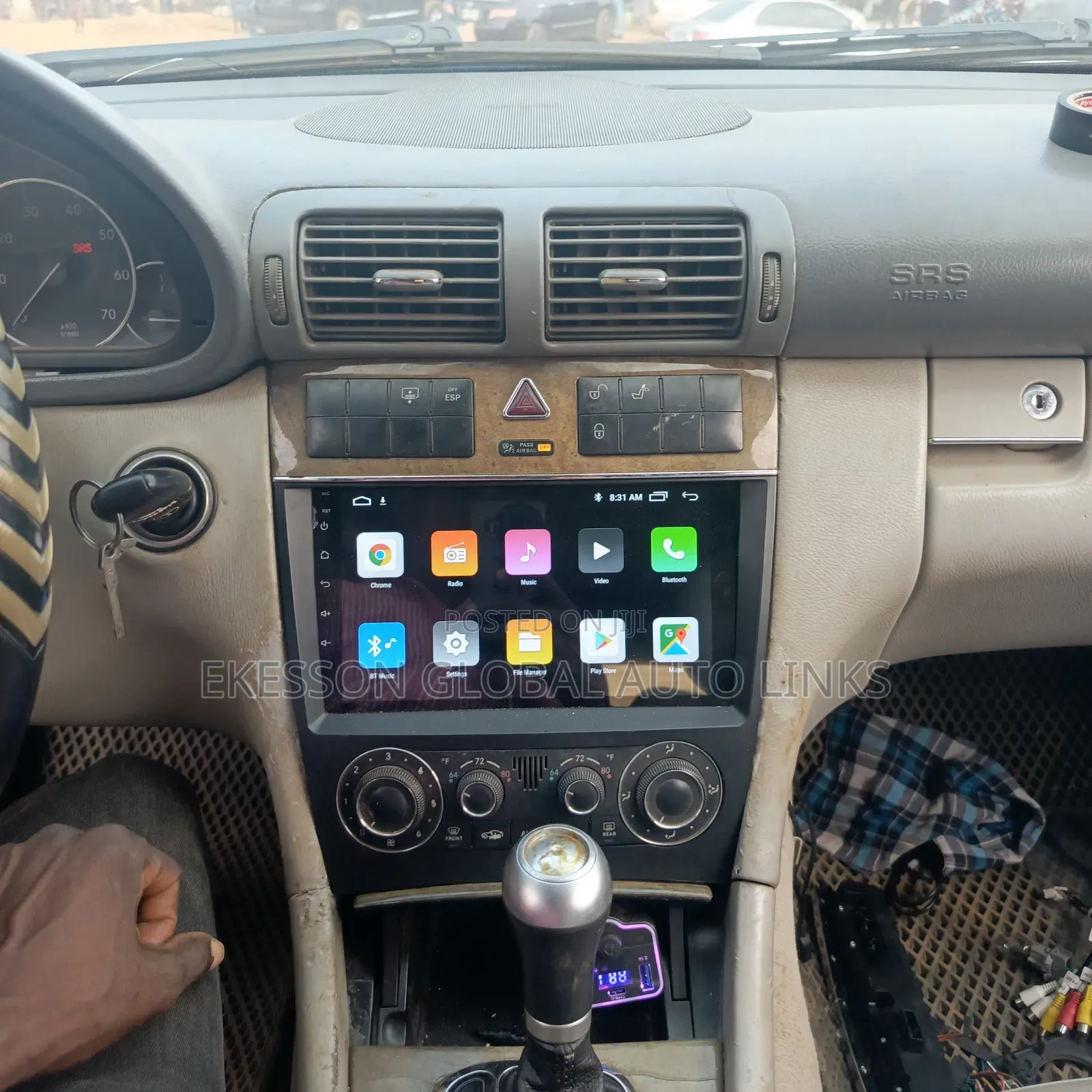 Mercedes Benz C 240/C230 Android Screen With Reverse Camera