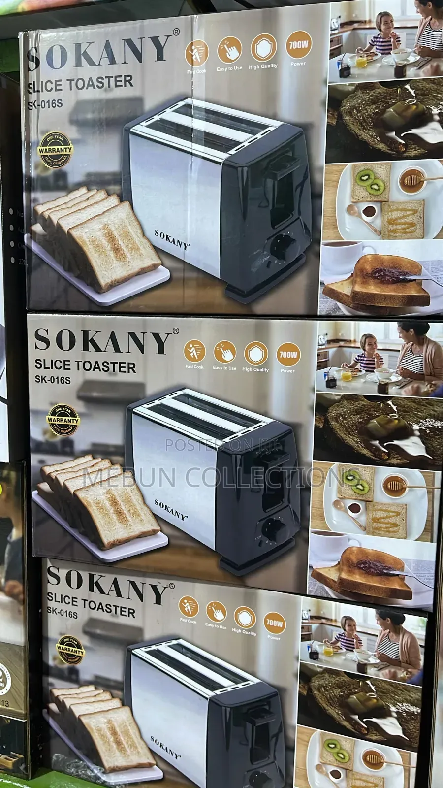 Sokany Electric 2 Slice Bread Toaster