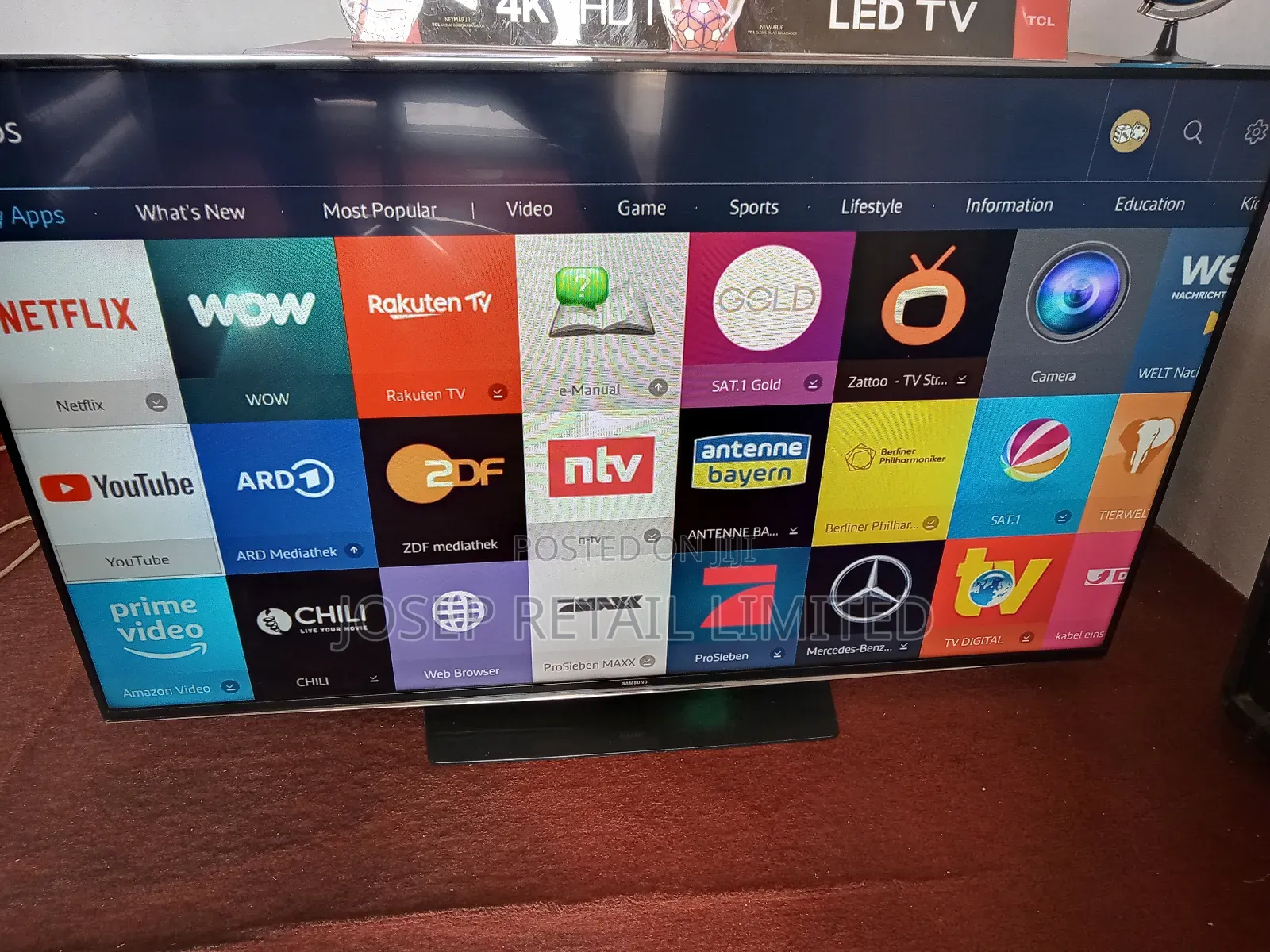 Samsung 55 Inches Smart Resolution Ultra Slim From Uk