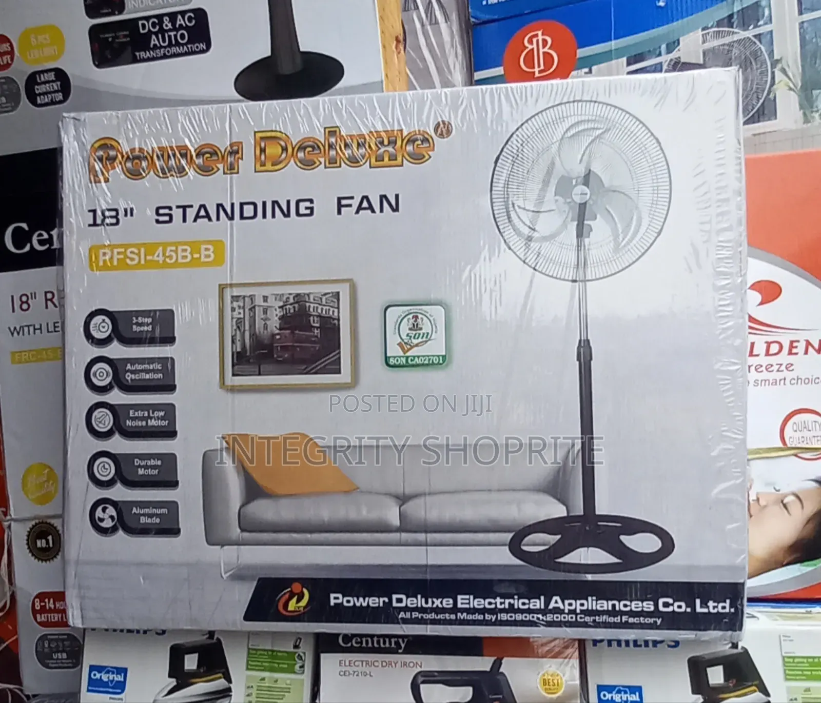 Power Deluxe 18inch Standing Fan