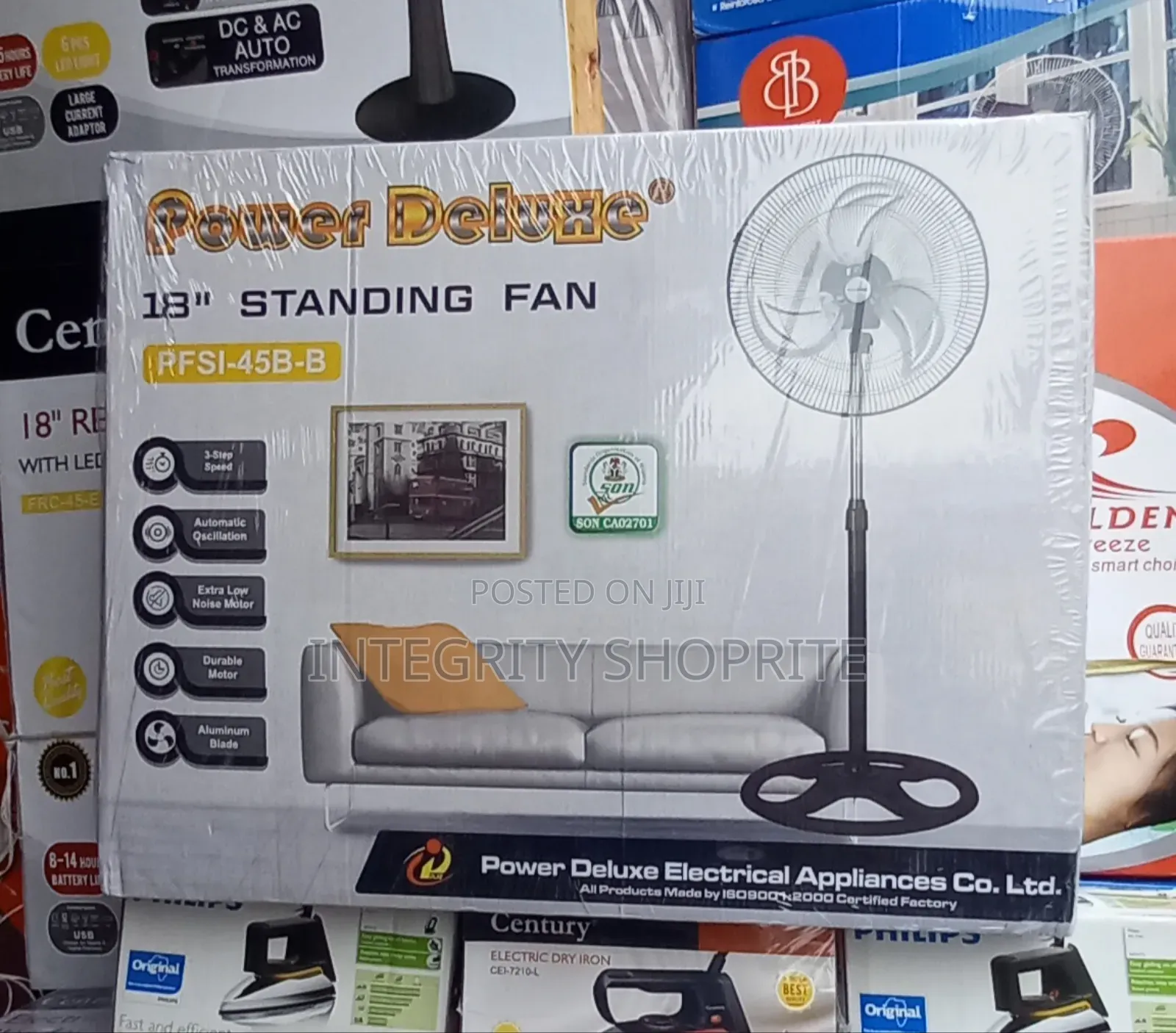 Power Deluxe 18inch Standing Fan