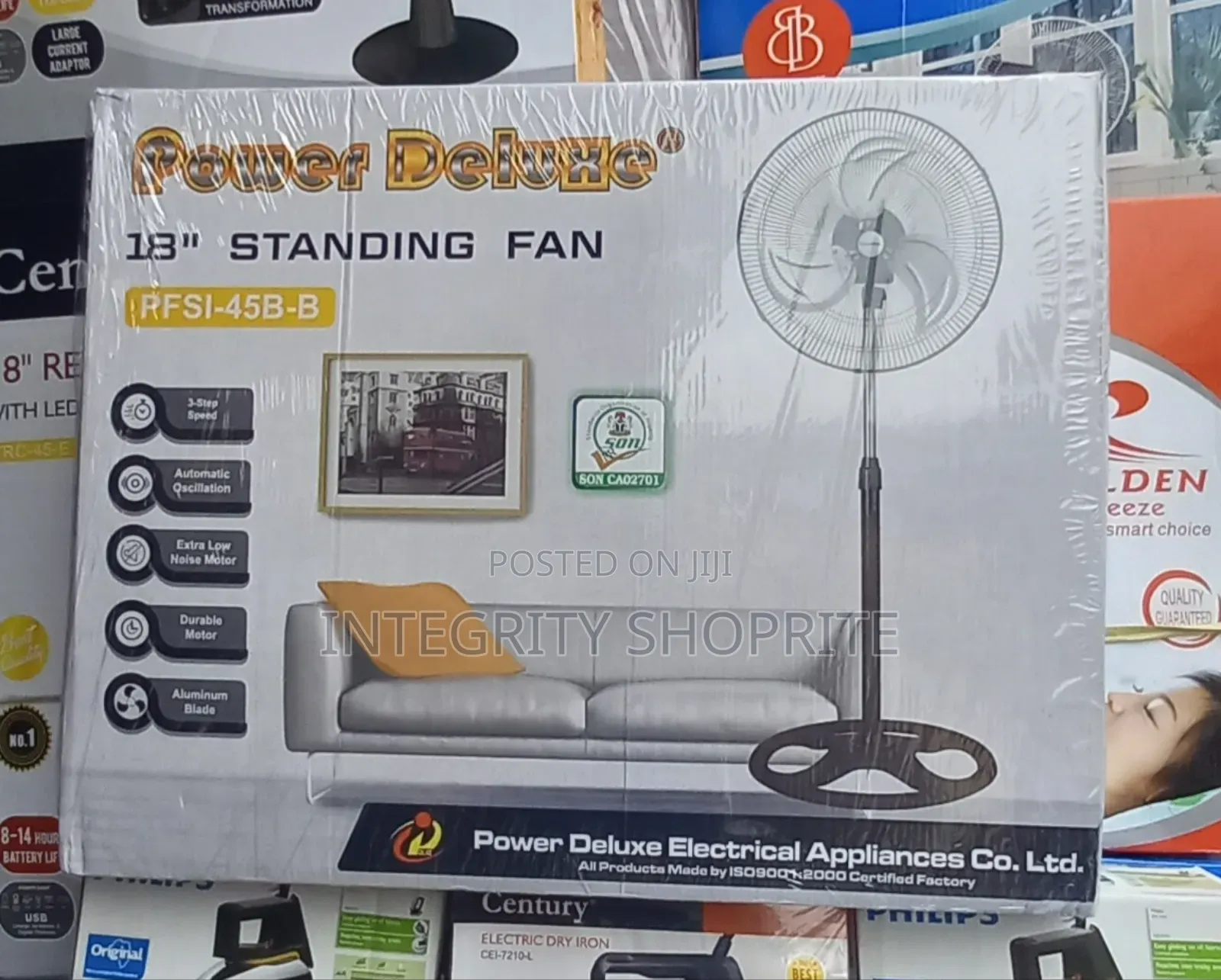 Power Deluxe 18inch Standing Fan