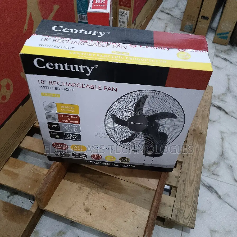 Breeze Bridge Century 18 Inches Rechargeable Wall Fan