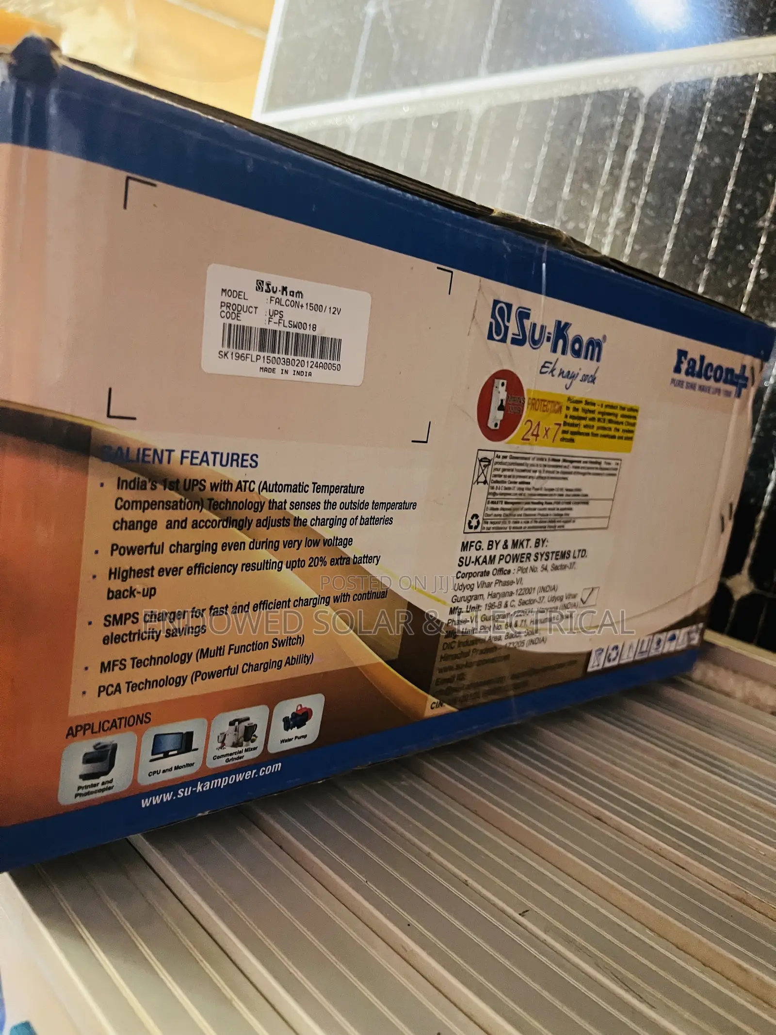 1.5kva 12v SU-KAM India Inverters Available