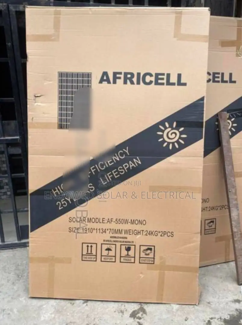 550w 24v Africell Solar Panels Are Available