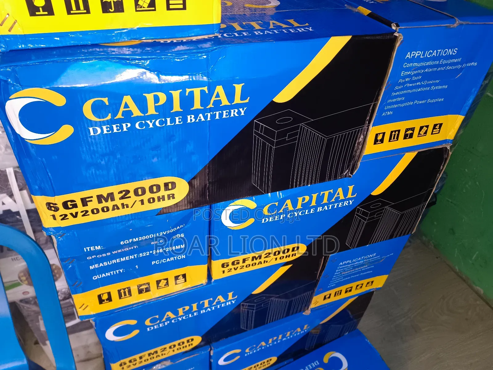 C Capital 200ah Gel Battery