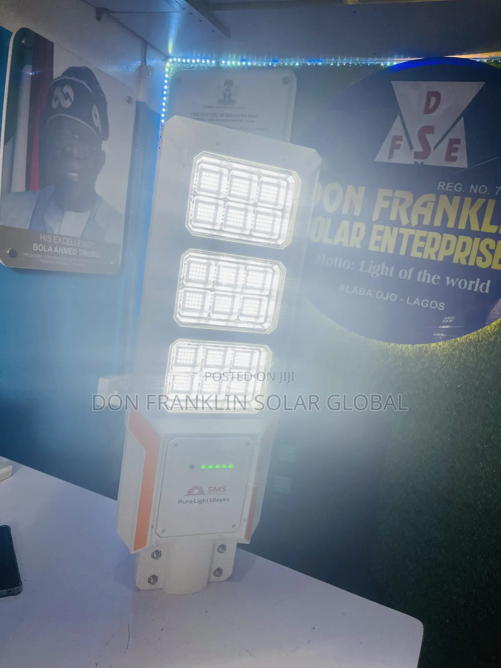 1800watts SMS All in One Solar Street Light 18 Eyes