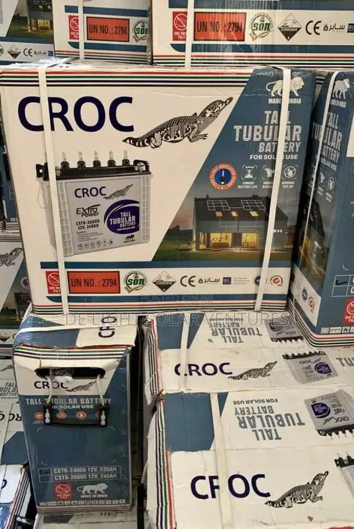 240ah 12v Croc Tubular Batteries Available