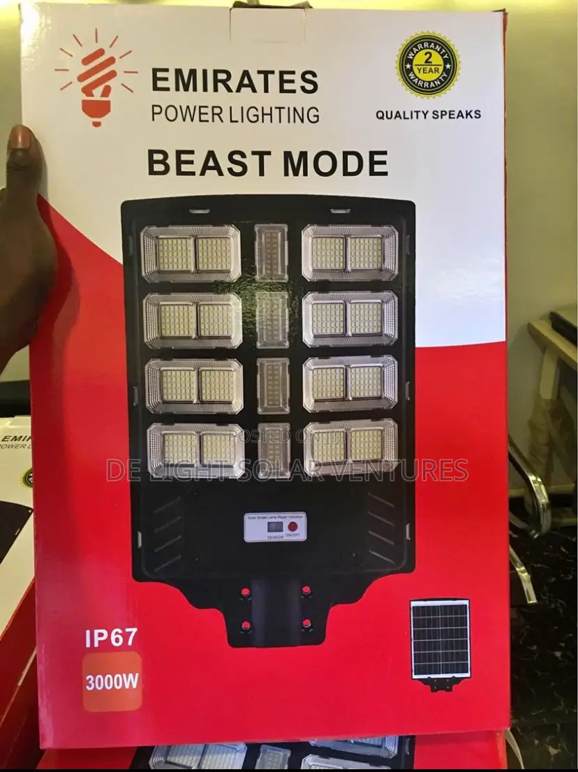 3000watts All in One Solar Street Light 