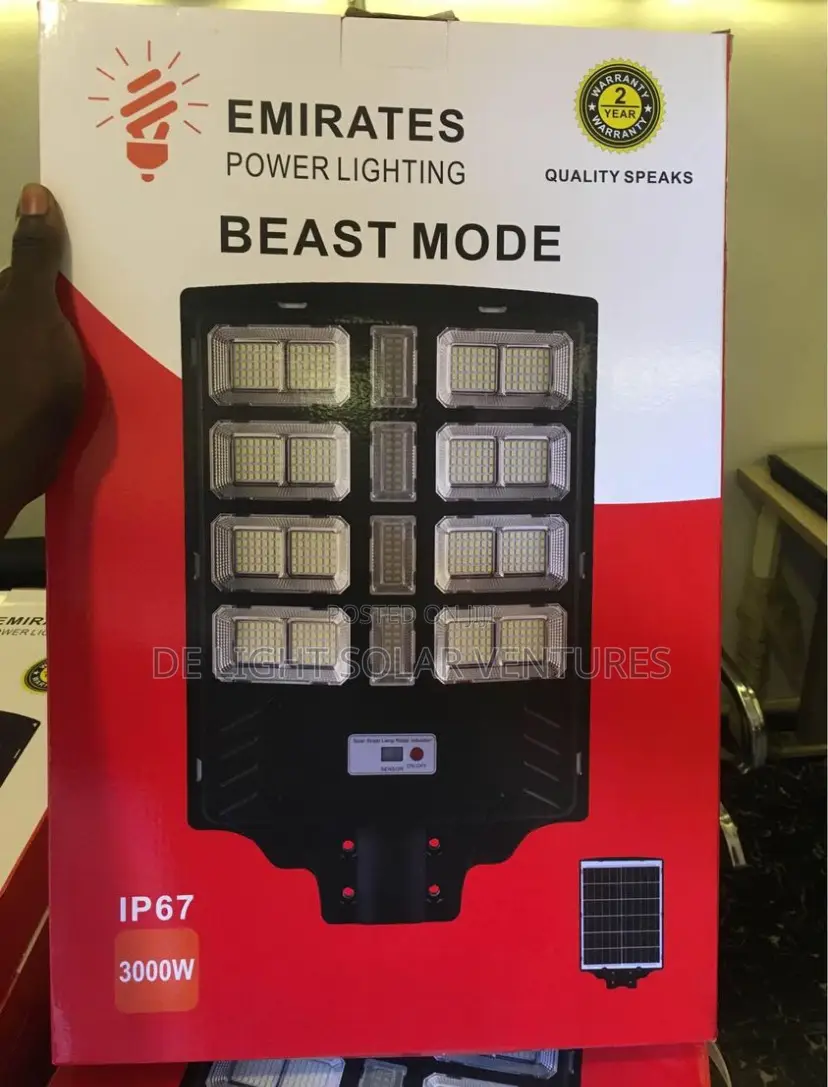 3000watts All in One Solar Street Light 