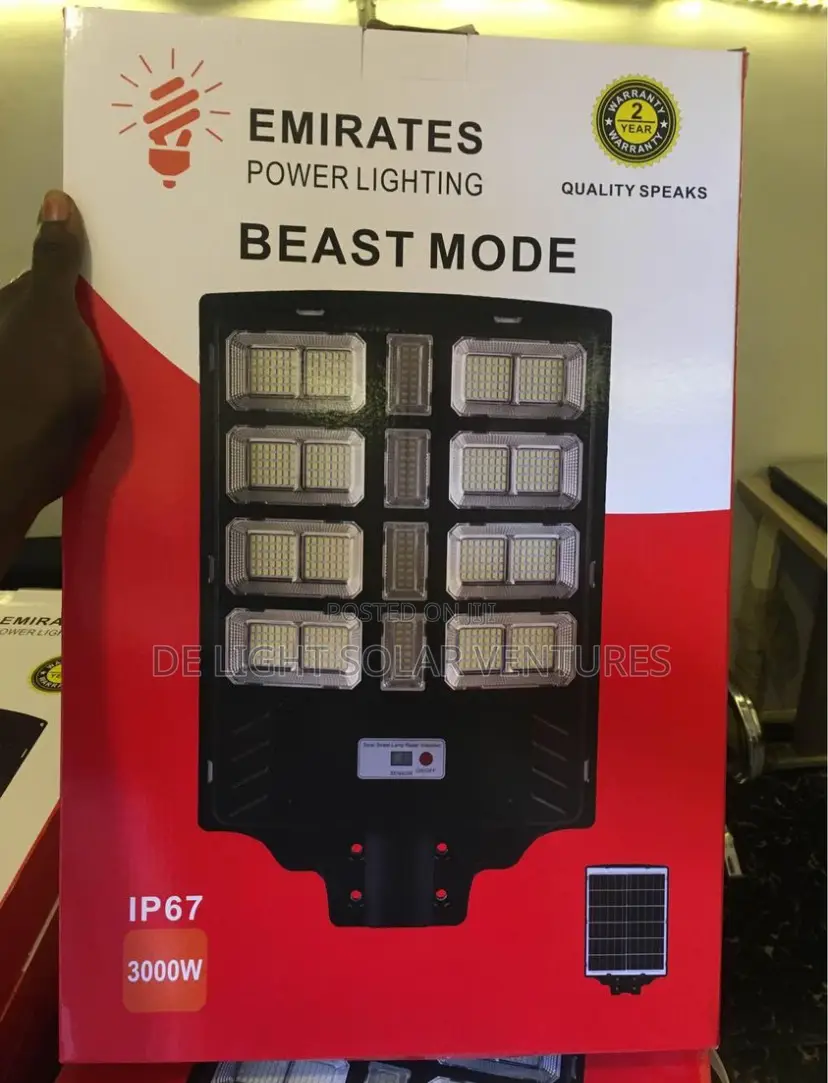 3000watts All in One Solar Street Light 