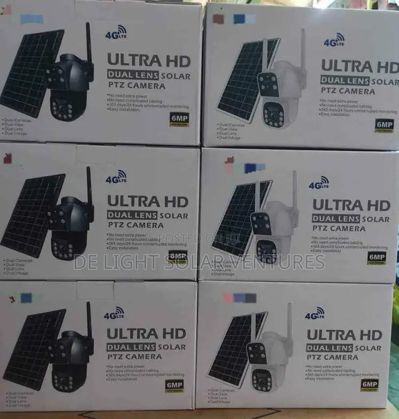 6mp 4G Dual Lens Solar CCTV Camera