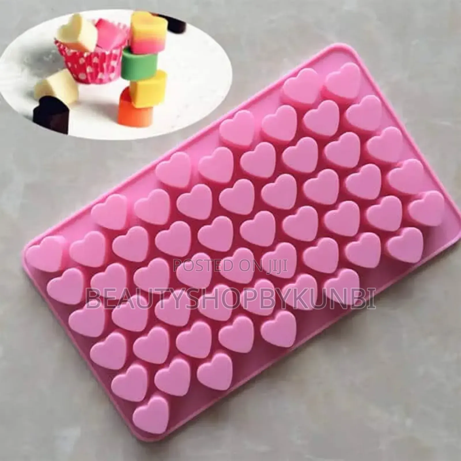 Mini Heart Shaped 55 Cavities/Mini Love Chocolate Ice Silicone Mold