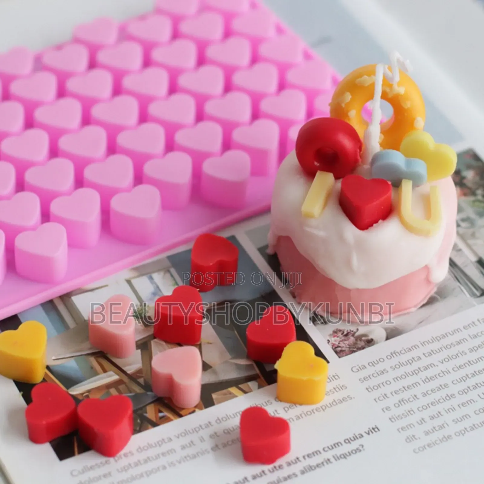 Mini Heart Shaped 55 Cavities/Mini Love Chocolate Ice Silicone Mold
