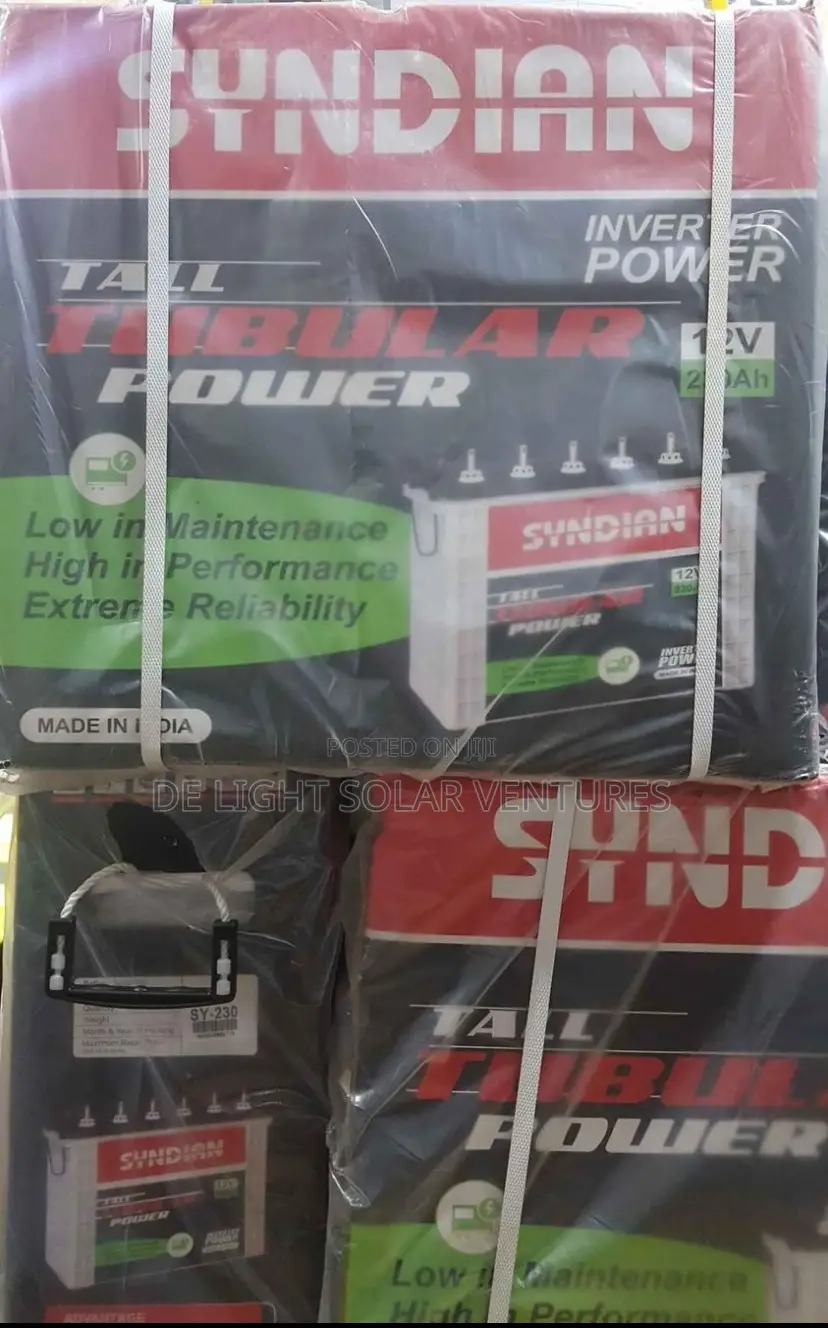 230ah 12v Syndian Tall Tubular Battery Available