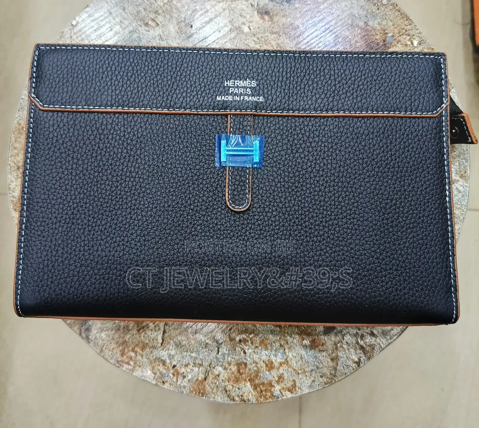 Hermes Paris Leather Men's Armpit Purse (Premium)