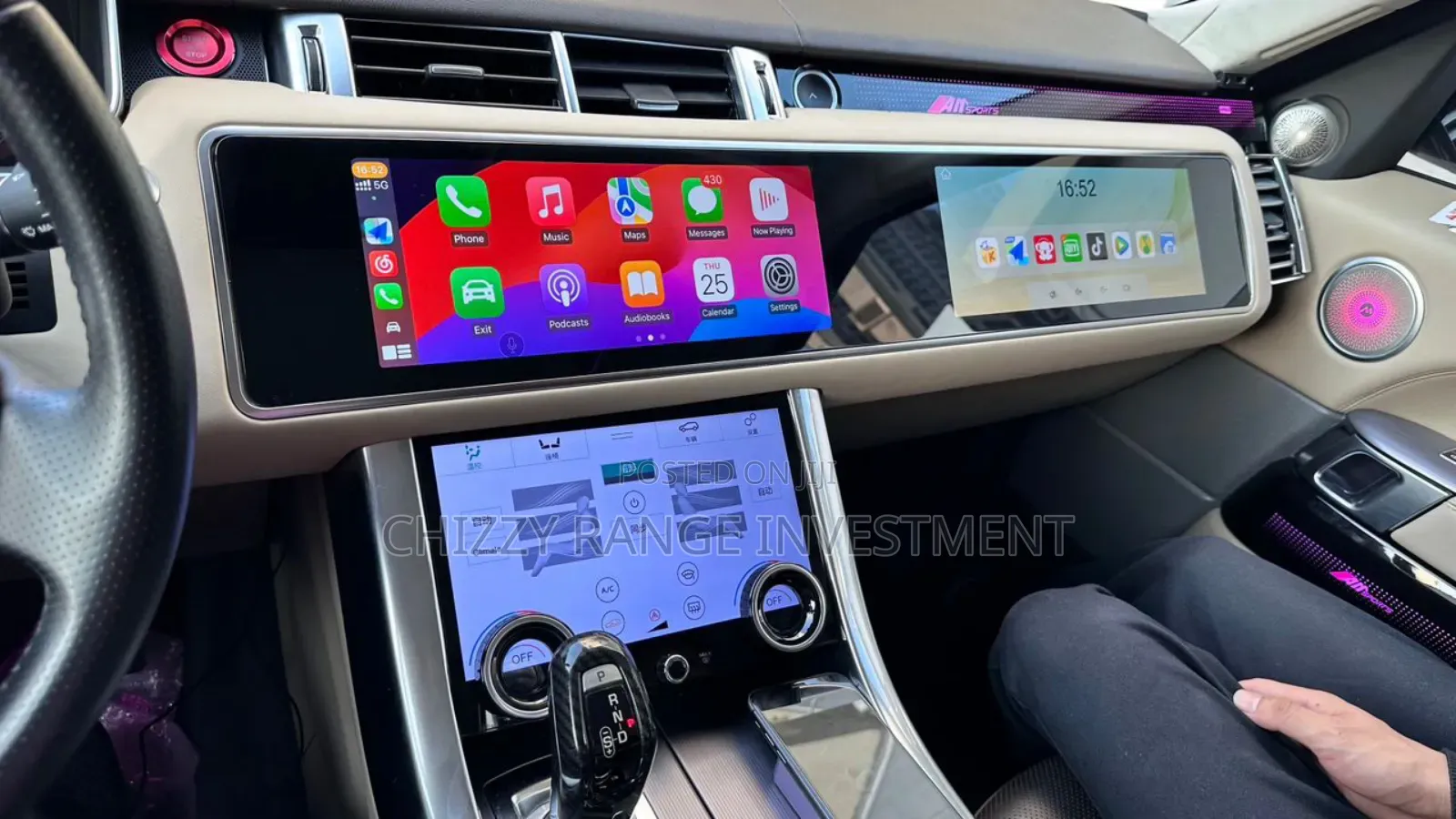 Range Rover Sport Latest Full Andriod Screen