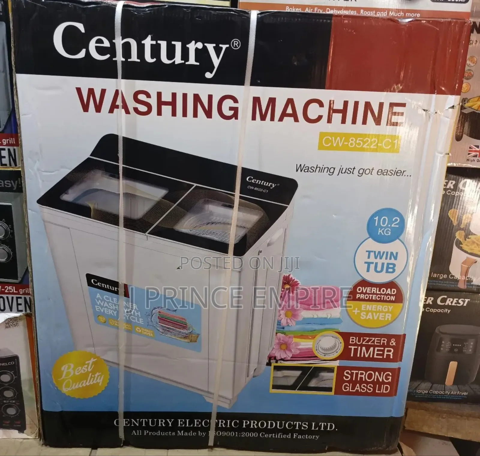 Century 10.2kg Twin Tub Washing Machine With Spin Dryer