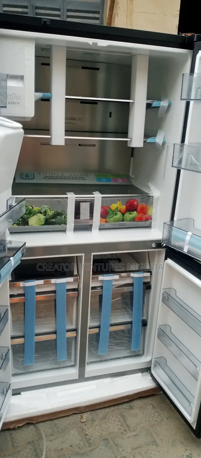 Hisence Inverter Side by Side Fridge Wt Water Ice Dispenser