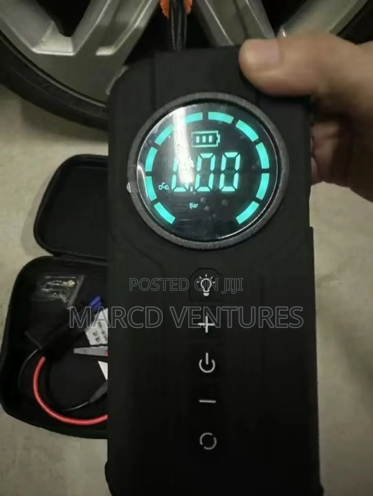 Car Power Bank Jumper With Tyre Inflator Gauge With Sensor