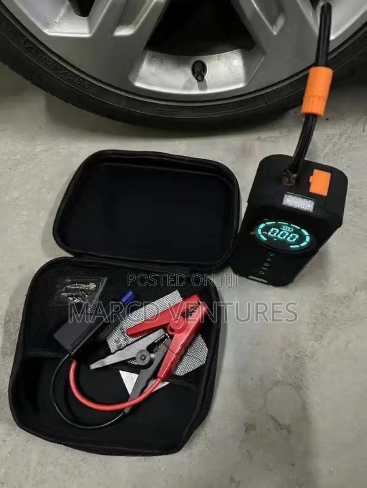 Car Power Bank Jumper With Tyre Inflator Gauge With Sensor