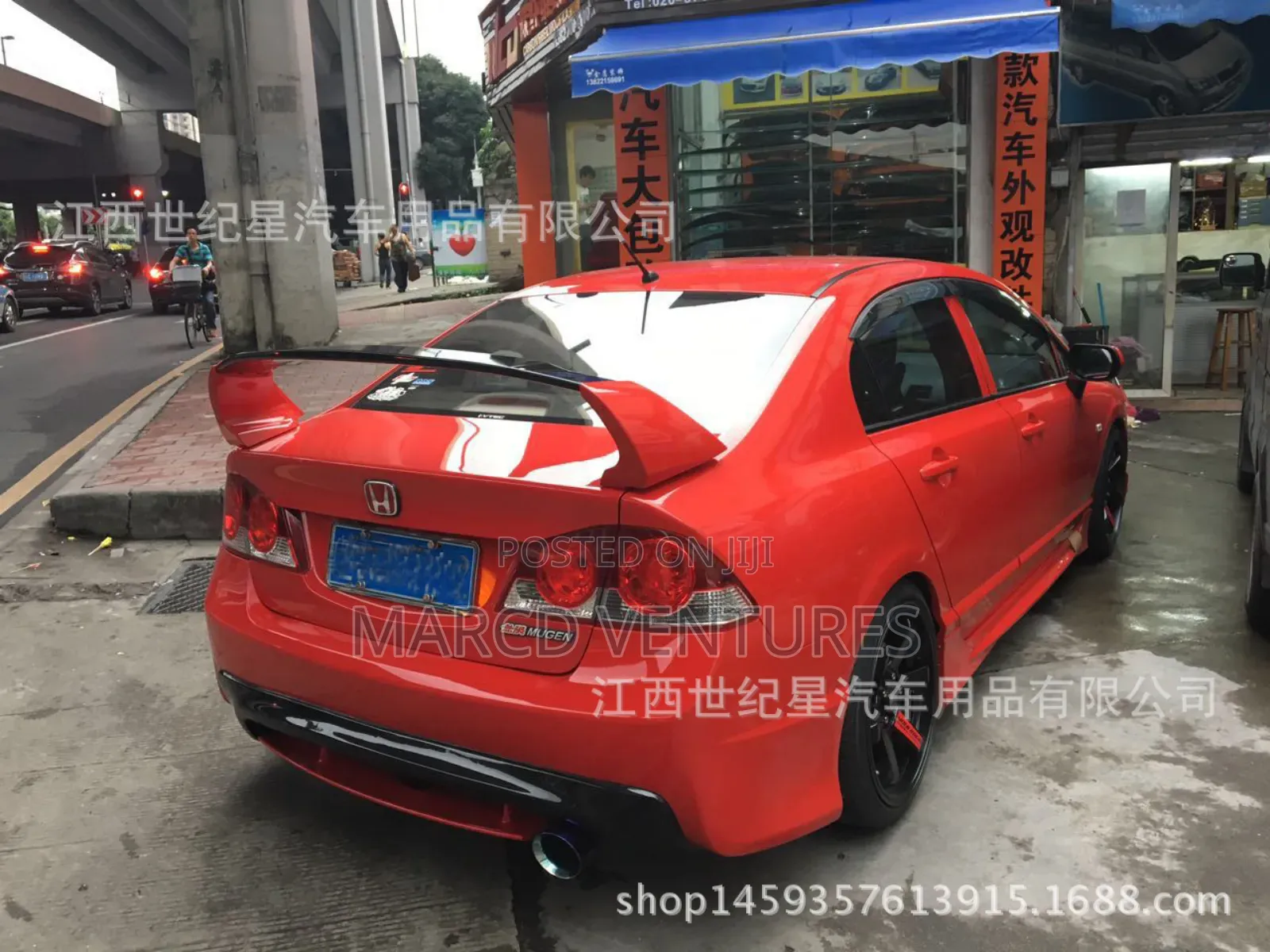 Honda Civic Rear Wing Booth Spoiler