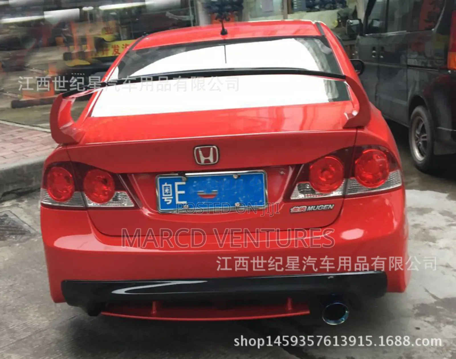 Honda Civic Rear Wing Booth Spoiler