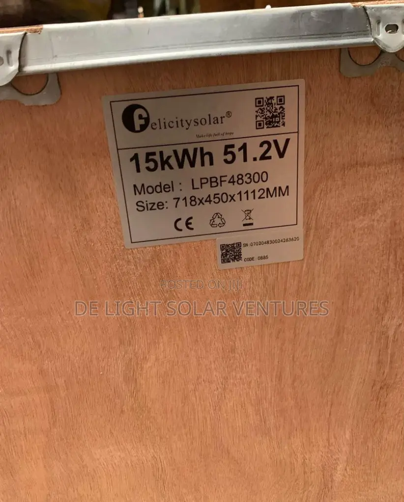 15kwh 51.2v Felicty Lithium Ion Battery Available