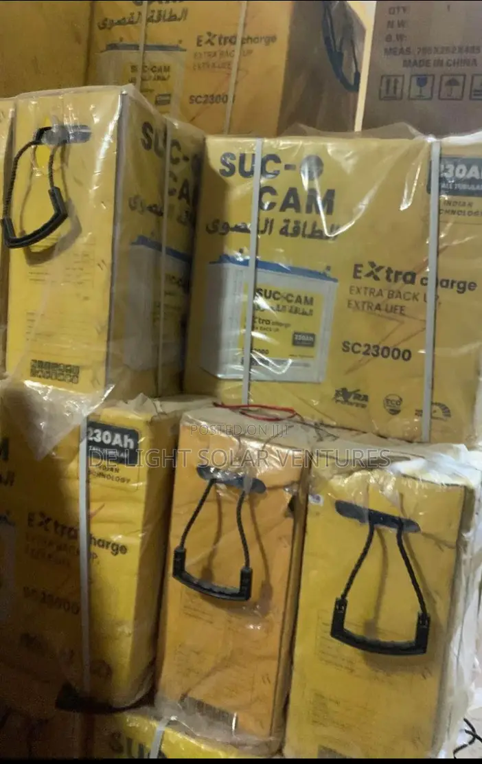 220ah 12v Suc Cam Solar Tubular Battery AVAILABLE