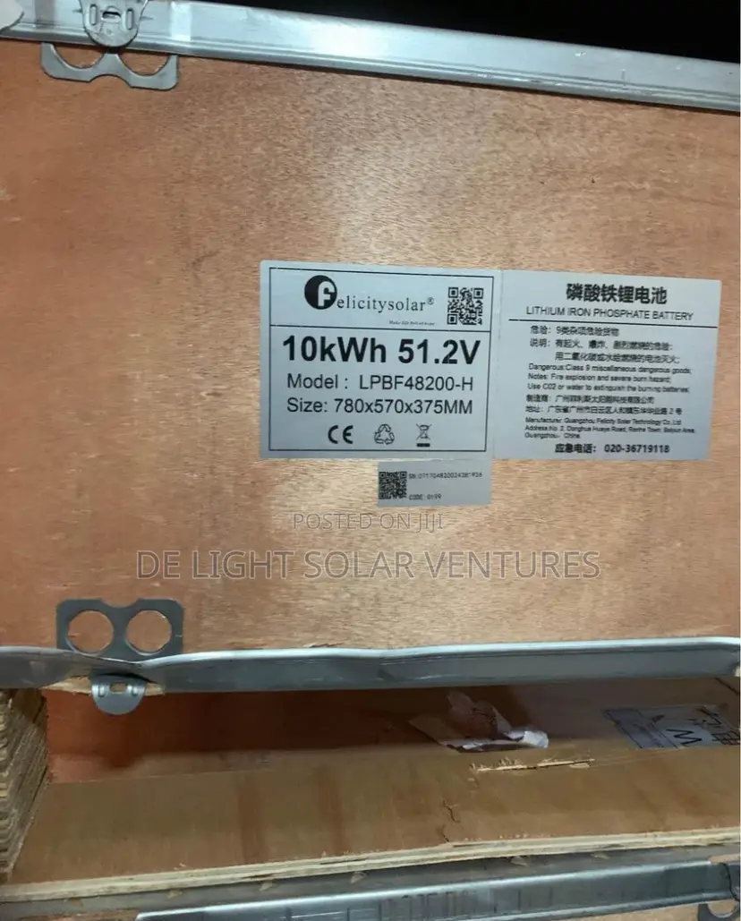 10kwh 51.2v Felicty Solar Lithium Ion Battery Available