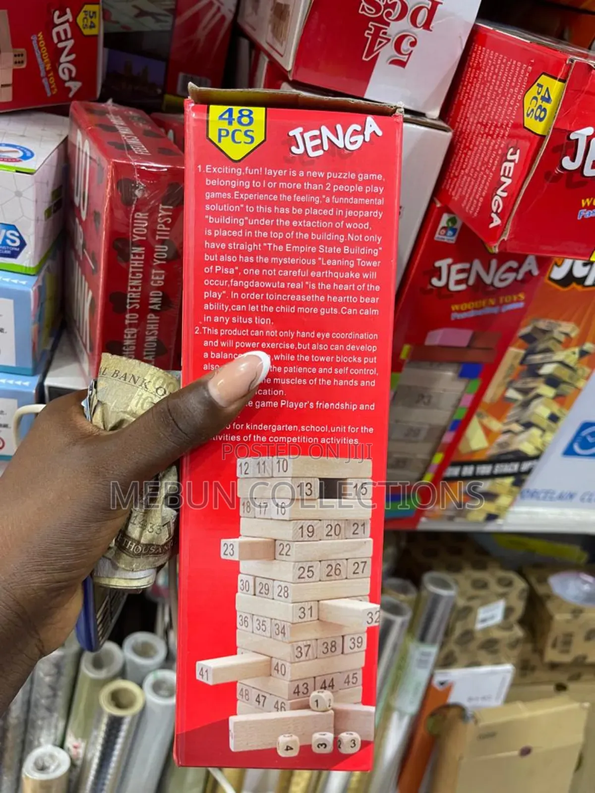 Jenga Plain Wooden Set 54pcs