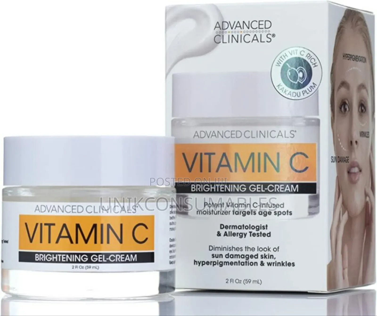 Advanced Clinicals Vitamin C Brightening Gel Cream