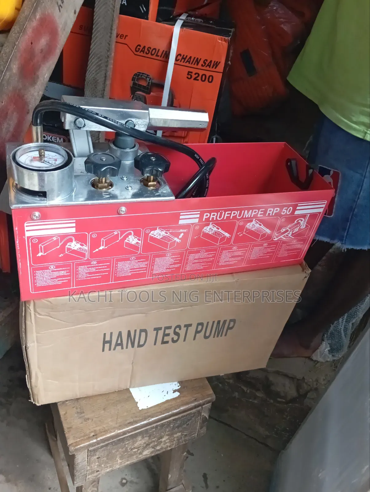 Testing Pump Bucket
