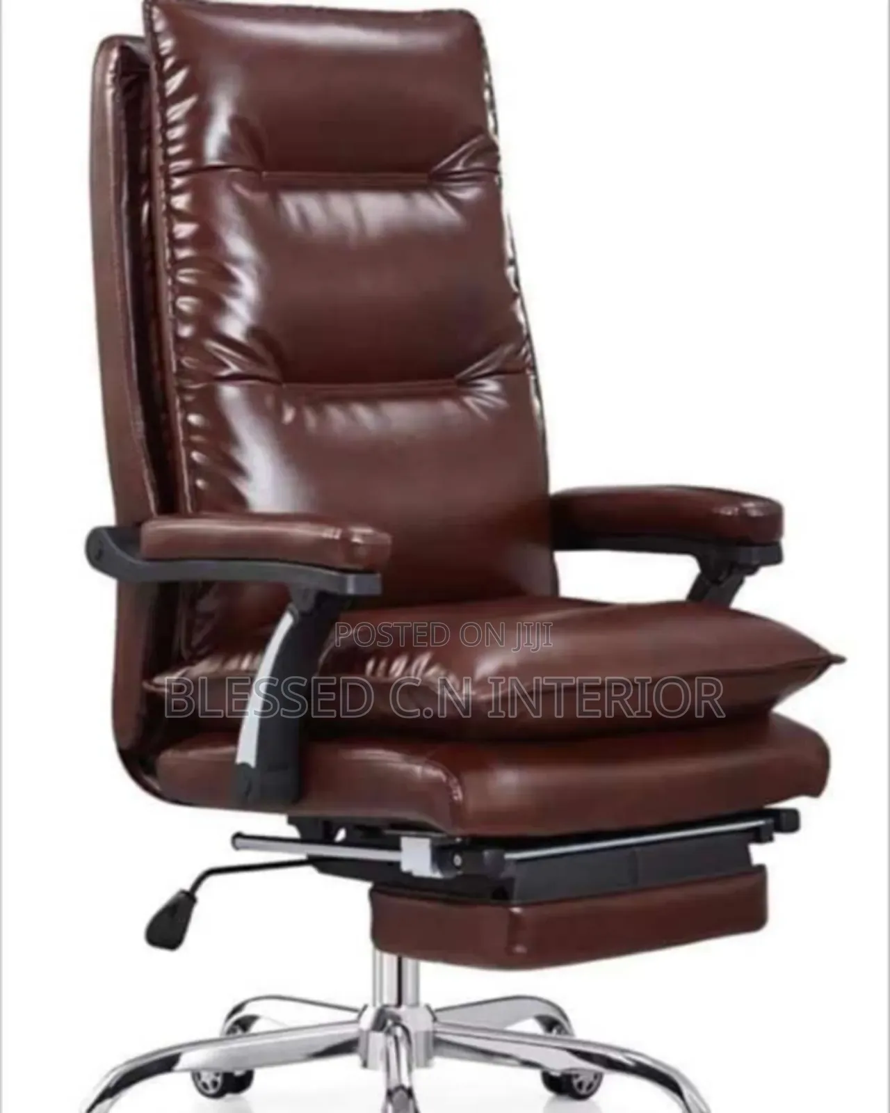 Higher Quality Footrest Pure Leather Boss Office Chair