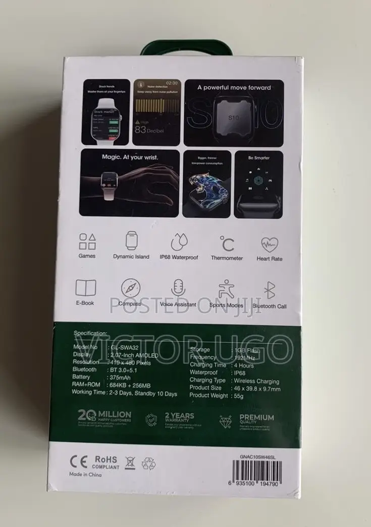 Green Lion Active 10 46mm Smart Watch