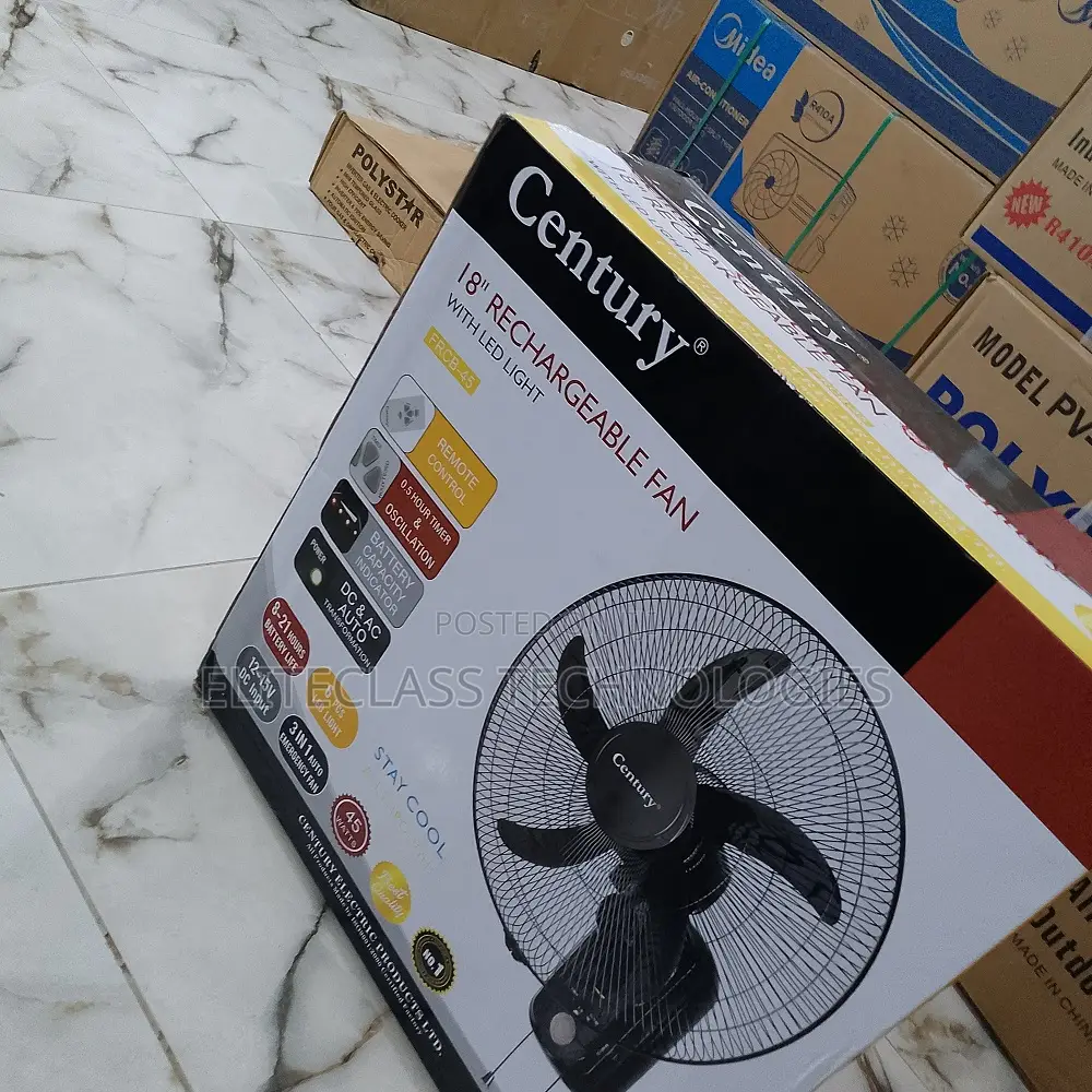 Air Blaster Century 18 Inches Rechargeable Wall Fan