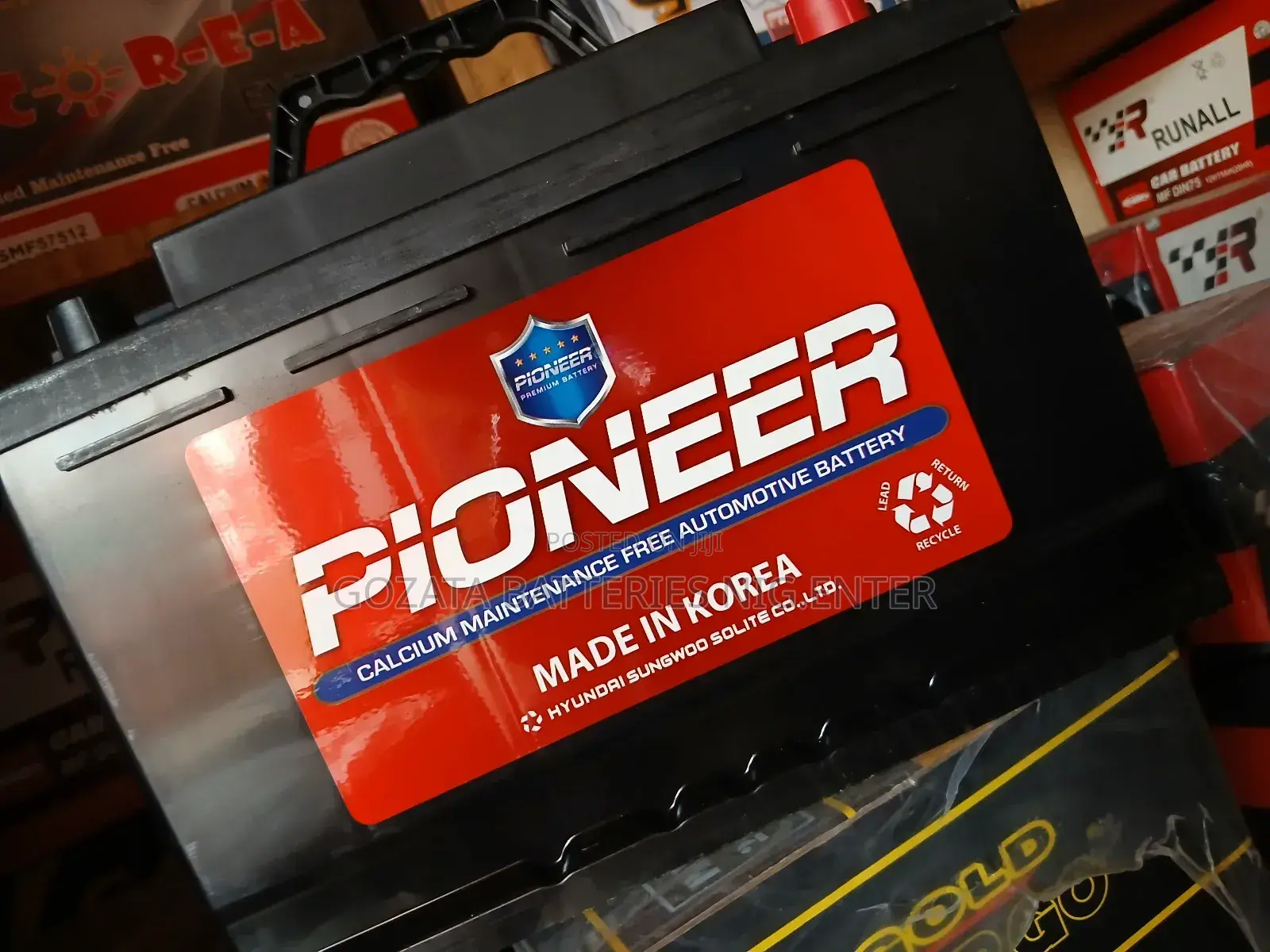 PIONEER 75AH Original Made In Korea Car Battery