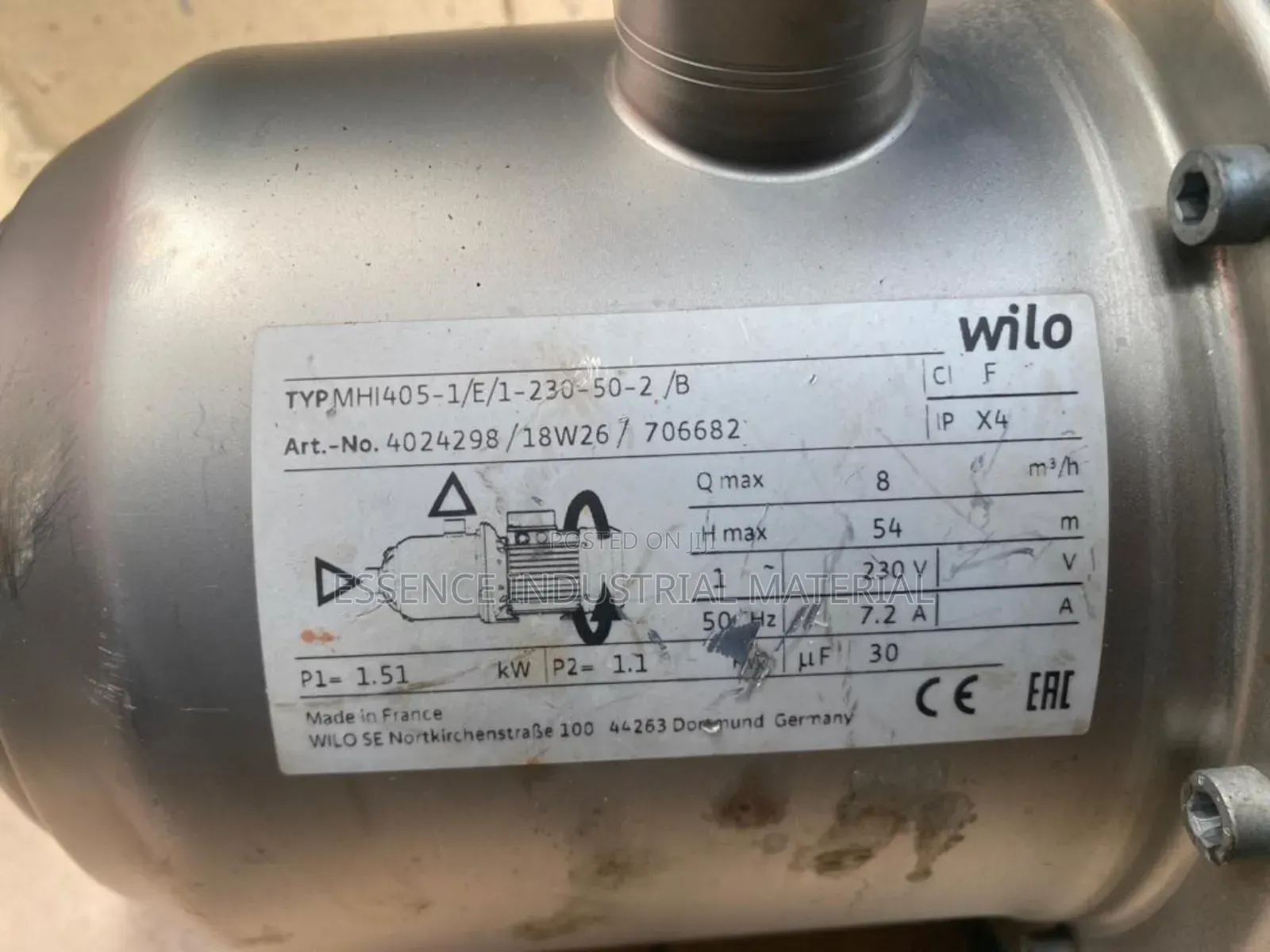 European Used Surface Multiple Stage Stainless Steel Pump